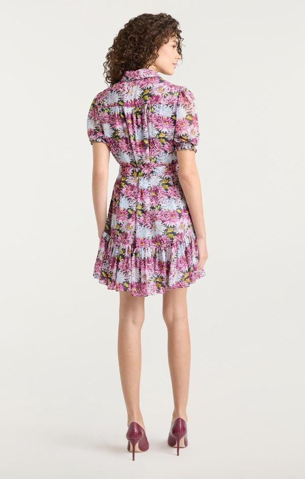 Sept Cinq Dahlia Print Halbini Dress Dress