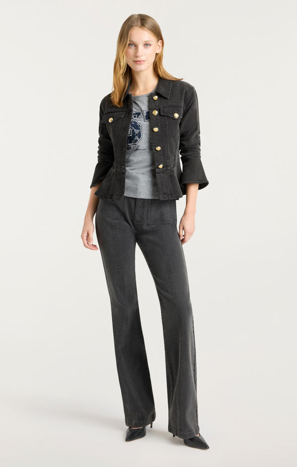 Sept Cinq Dahlia Scrunched Seraphine Jean Jacket