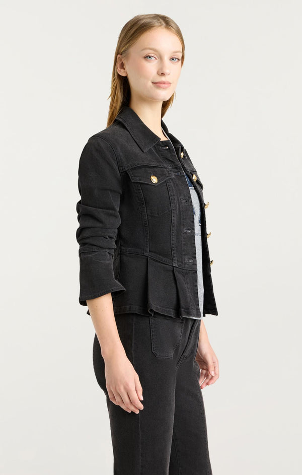 Sept Cinq Dahlia Scrunched Seraphine Jean Jacket
