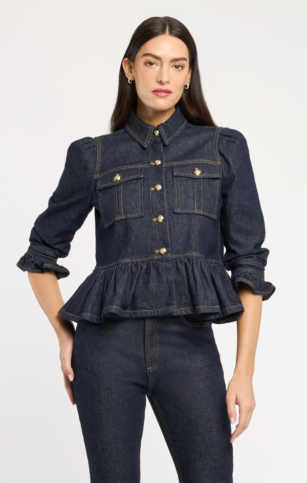 Sept Cinq Delanie Jean Jacket Jacket