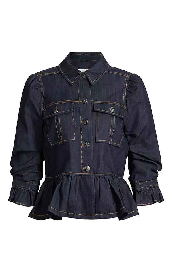 sept cinq Delanie Jean Jacket Jackets