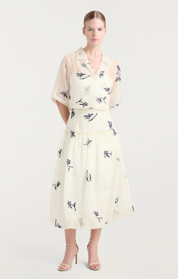 Sept Cinq Embroidered Ellah Skirt Skirt