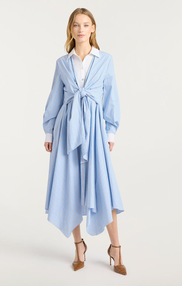 Sept Cinq Evie Stripe Viviette Dress Dress