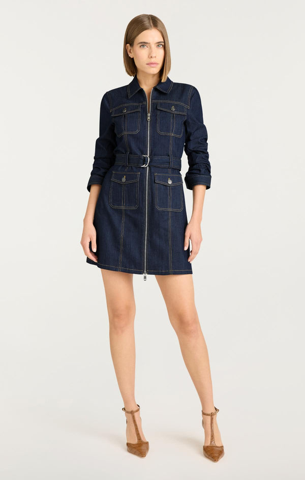 Sept Cinq Fauna Jean Dress Dress