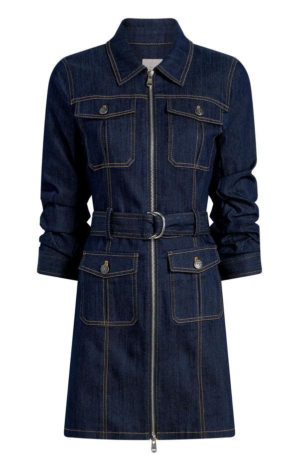 sept cinq Fauna Jean Dress Dress