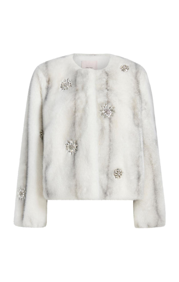 sept cinq Faux Mink Benson Coat Coat