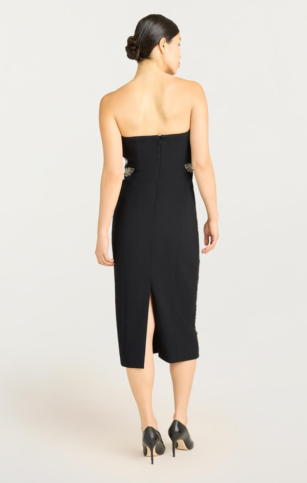 Sept Cinq Floral Mixed Media Niles Dress Dress