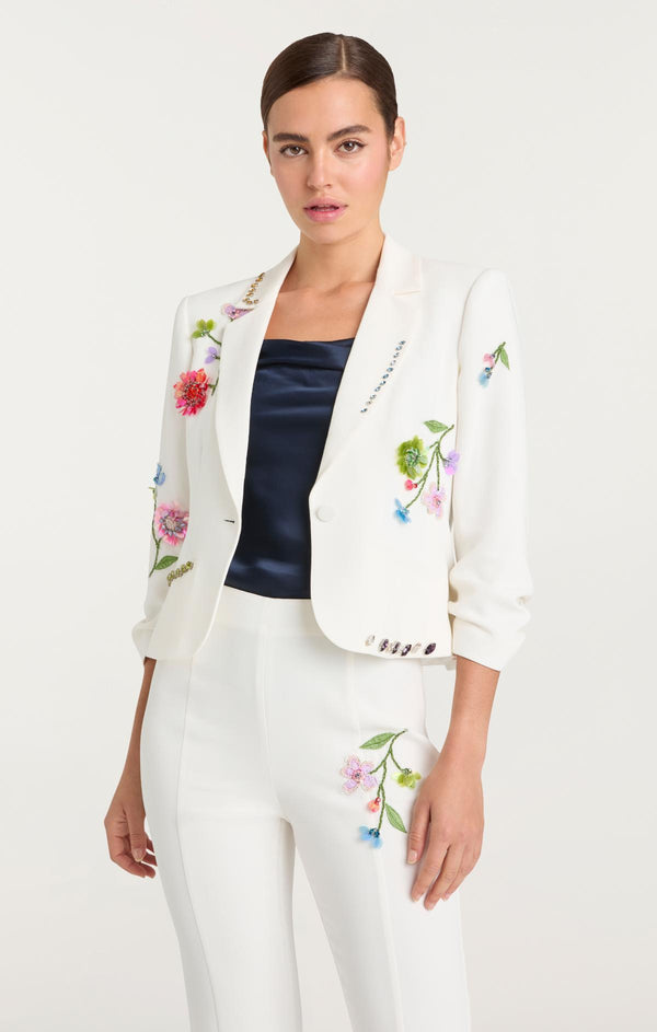 Sept Cinq Floral Vine Le Petit Khloe Blazer Jacket