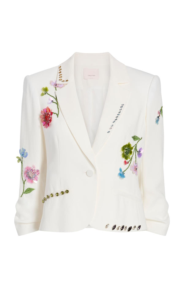 sept cinq Floral Vine Le Petit Khloe Blazer Jacket