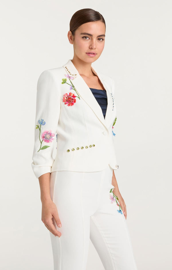 Sept Cinq Floral Vine Le Petit Khloe Blazer Jacket