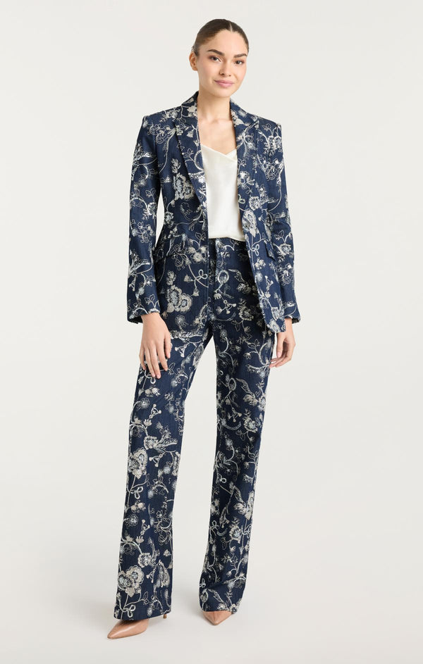 Sept Cinq Garden Embroidered Nolita Jeans Pants