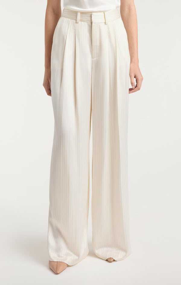Sept Cinq Georgia Satin Stripe Marne Pant Pants