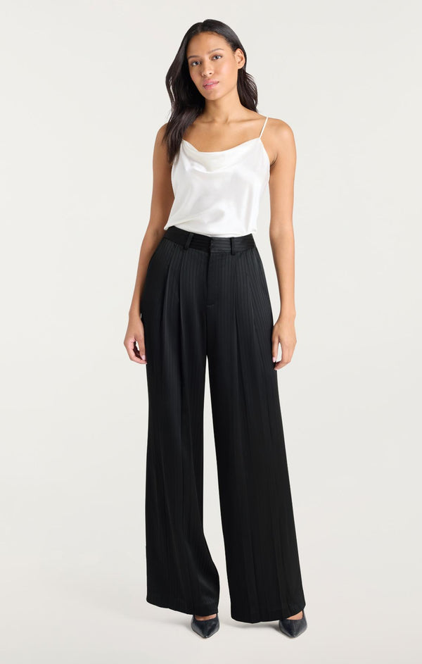 Sept Cinq Georgia Satin Stripe Marne Pant Pants