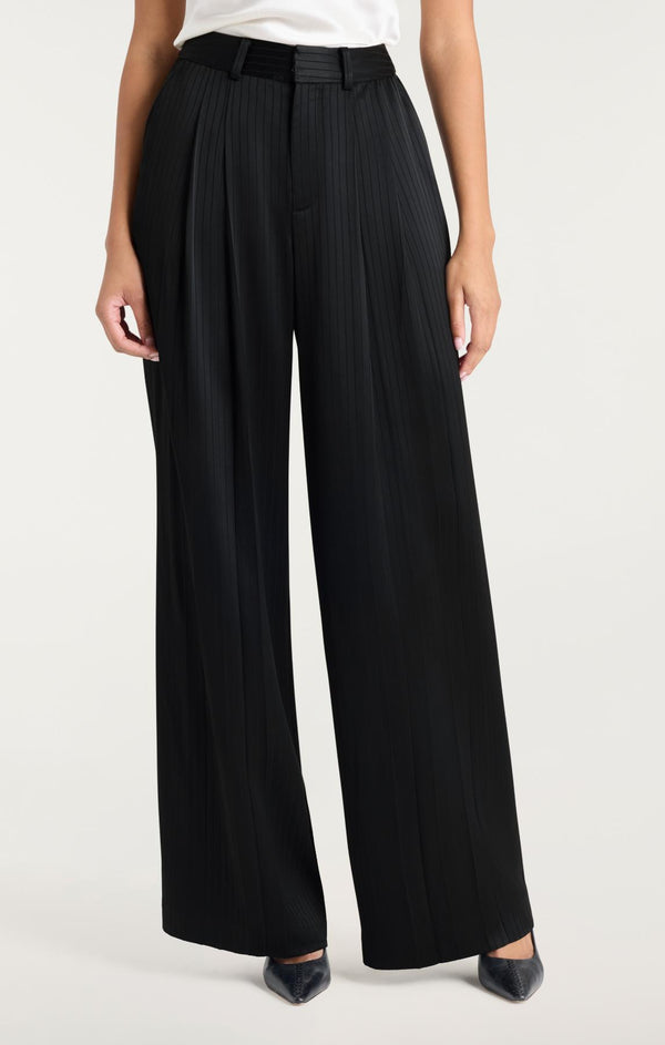 Sept Cinq Georgia Satin Stripe Marne Pant Pants