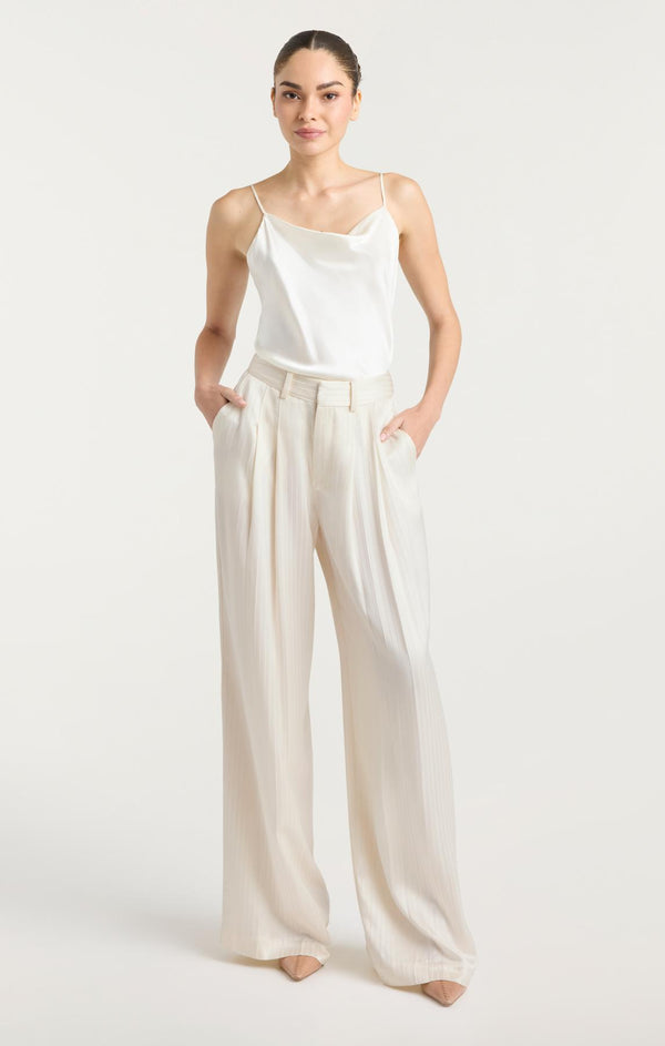 Sept Cinq Georgia Satin Stripe Marne Pant Pants