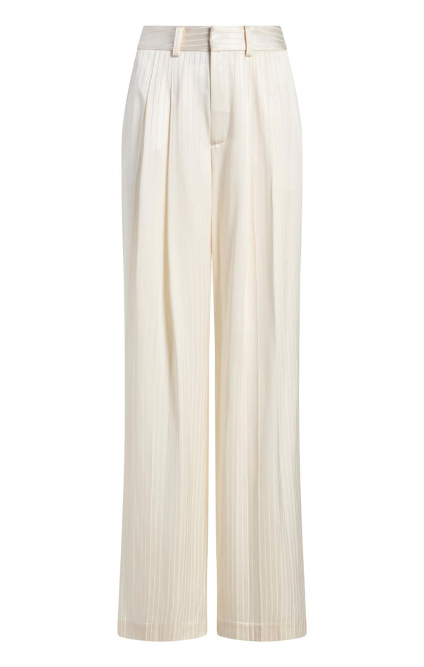 sept cinq Georgia Satin Stripe Marne Pant Pants