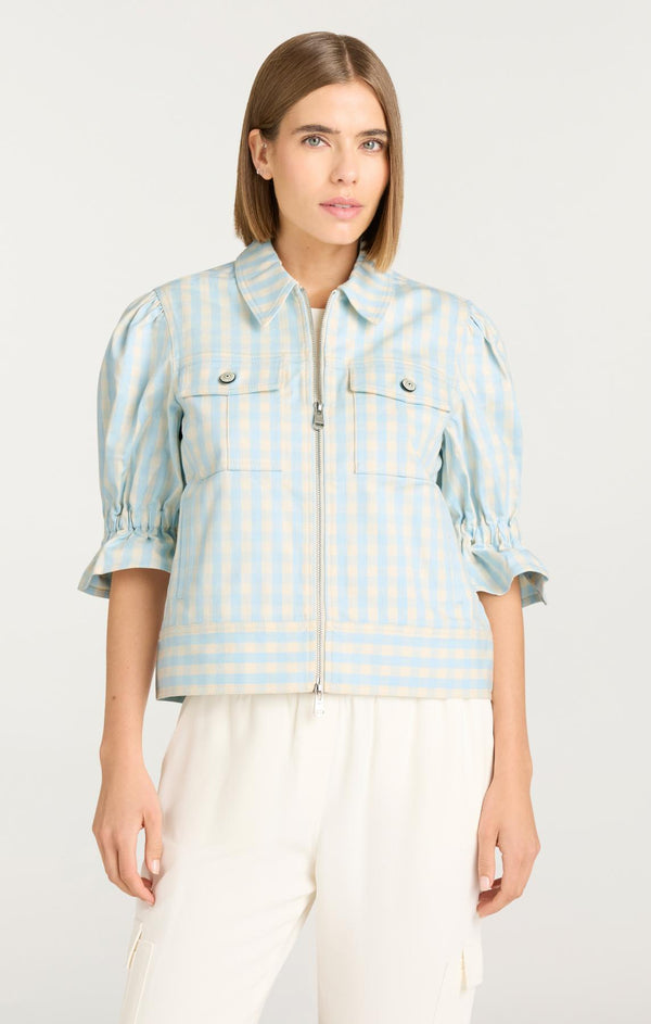 Sept Cinq Gingham Holly Jean Jacket Jacket