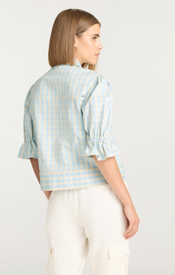 Sept Cinq Gingham Holly Jean Jacket Jacket