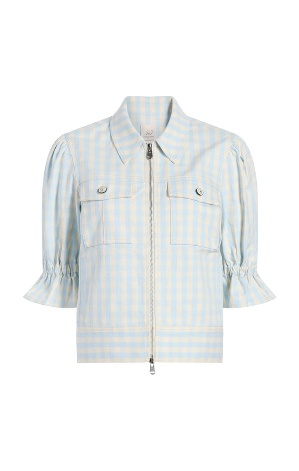 sept cinq Gingham Holly Jean Jacket Jacket