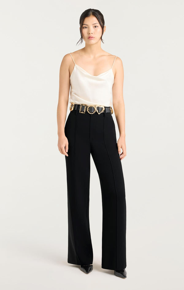 Sept Cinq Gold Belt Ester Pant Pants