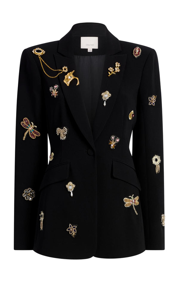 sept cinq Gold Brooches Cheyenne Blazer