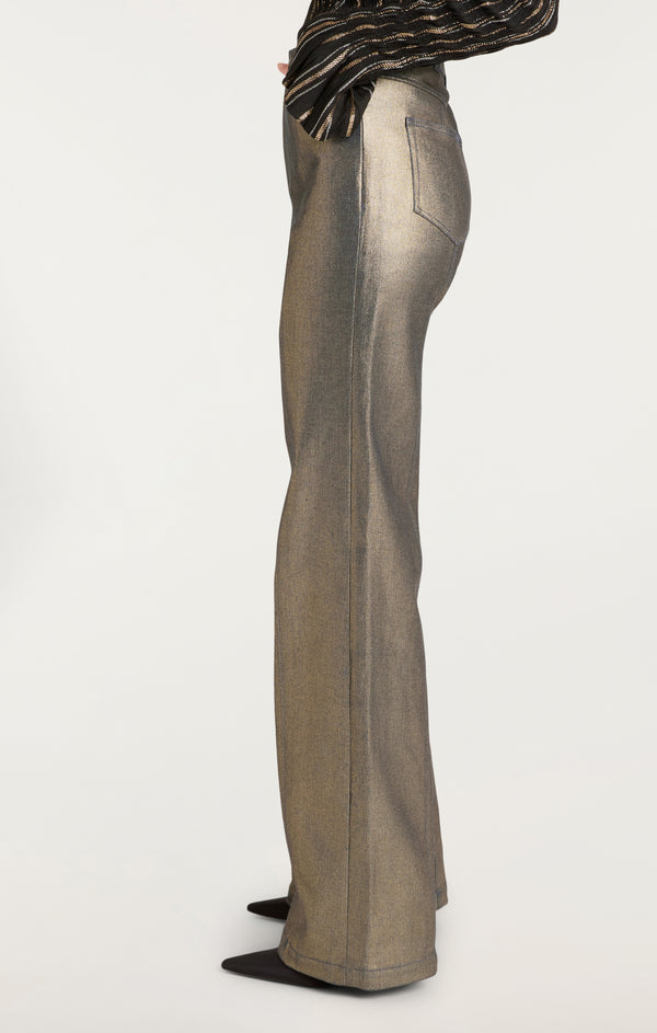 Sept Cinq Gold Coated Francine Jeans Pants