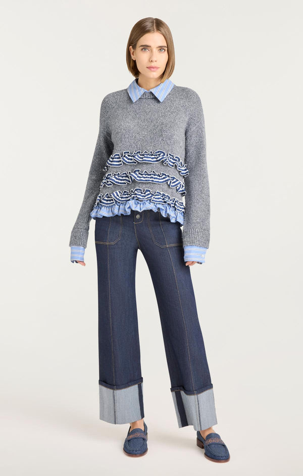 Sept Cinq Gretta Amour Jean Loafer Heel