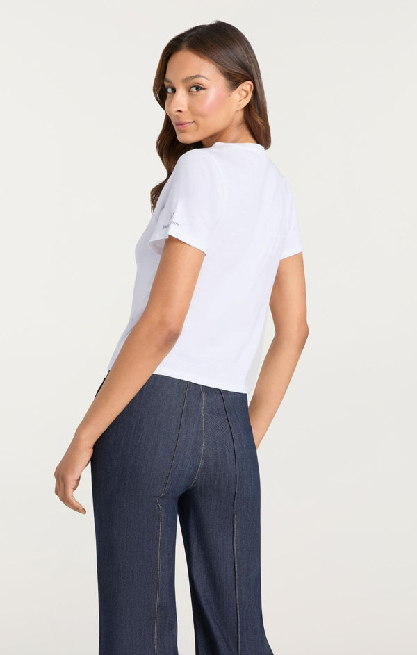 Sept Cinq Heat Set Game Day Shrunken Tee Knit Top