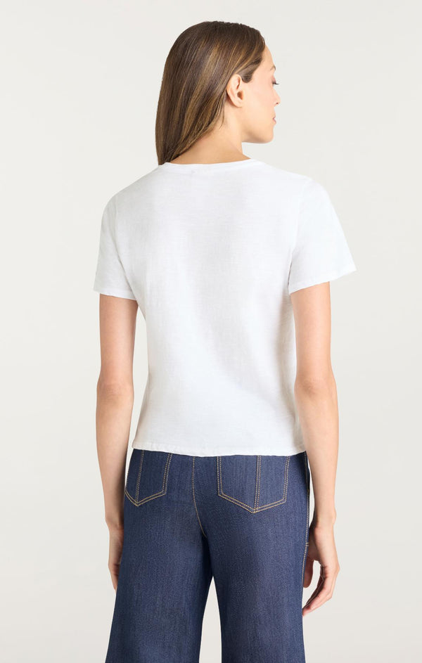 Sept Cinq Heat Set Game Day Shrunken Tee Knit Top