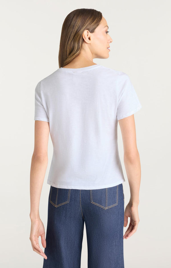 Sept Cinq Heat Set Game Day Shrunken Tee Knit Top