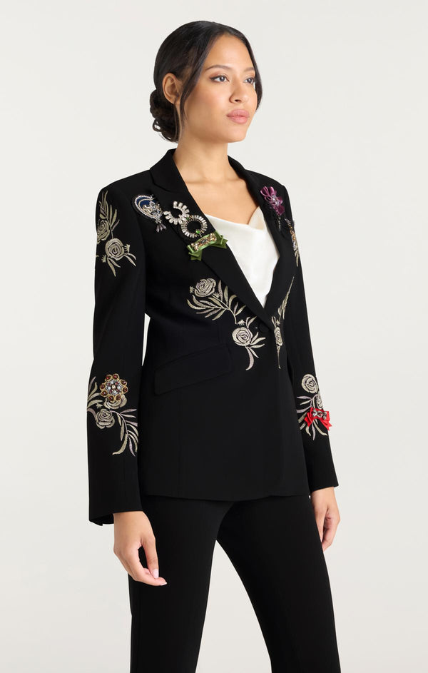 Sept Cinq Heritage Rose Cheyenne Blazer Jacket