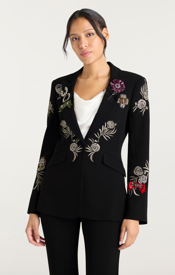 Sept Cinq Heritage Rose Cheyenne Blazer Jacket