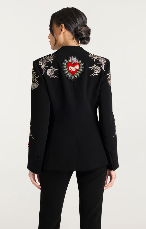 Sept Cinq Heritage Rose Cheyenne Blazer Jacket