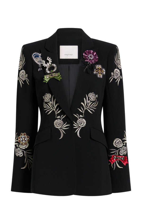 sept cinq Heritage Rose Cheyenne Blazer Jacket