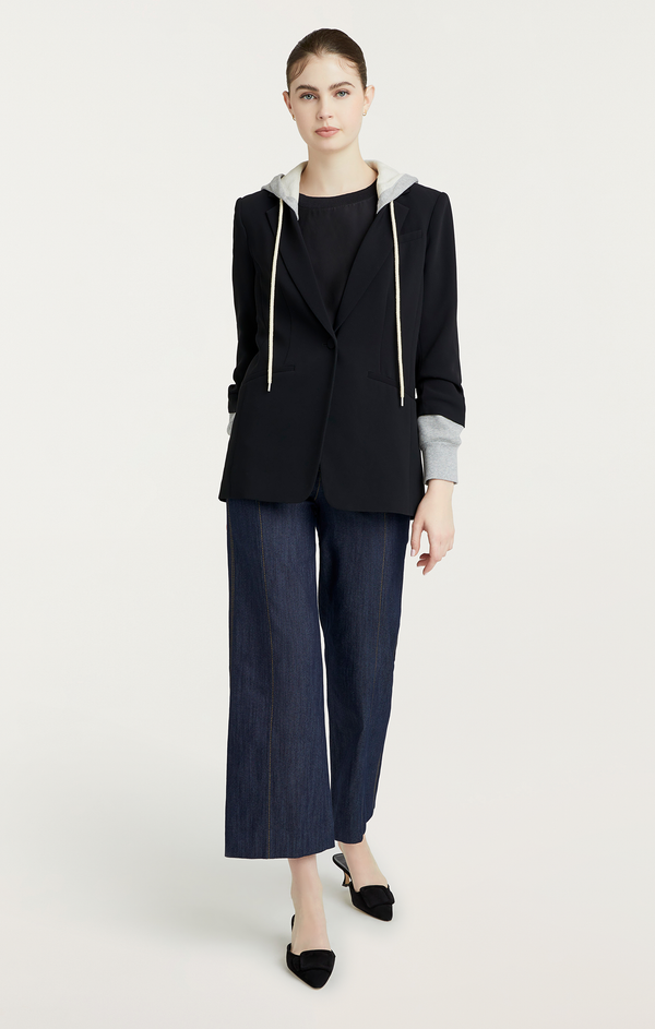 Sept Cinq Hooded Khloe Blazer Jackets