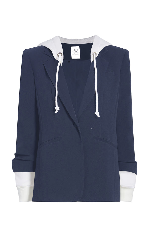 sept cinq Hooded Khloe Blazer Jackets