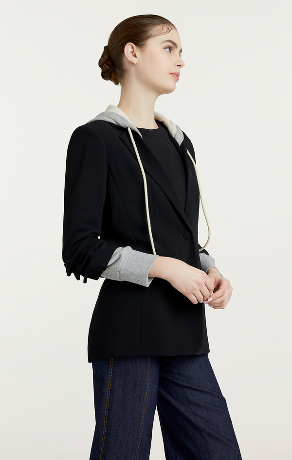 Sept Cinq Hooded Khloe Blazer Jackets