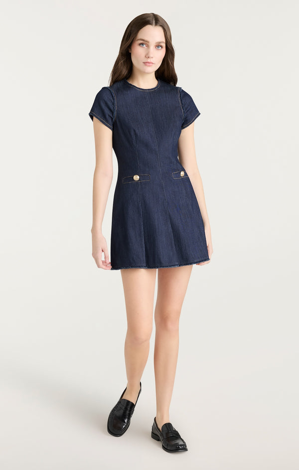 Sept Cinq Indigo Nova Jean Dress Dress