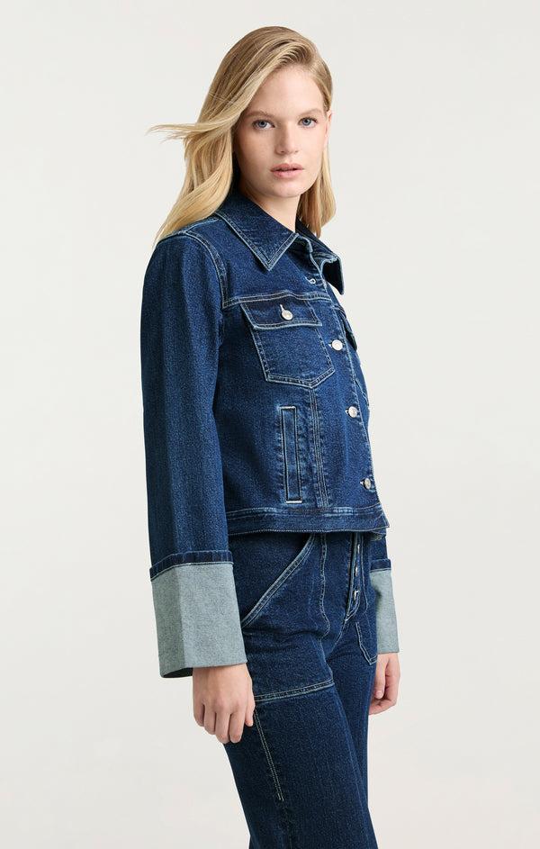 Sept Cinq Isaline Jean Jacket Jacket