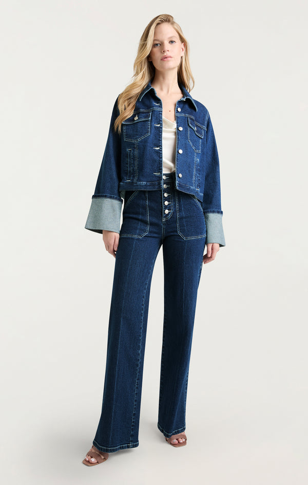 Sept Cinq Isaline Jean Jacket Jacket