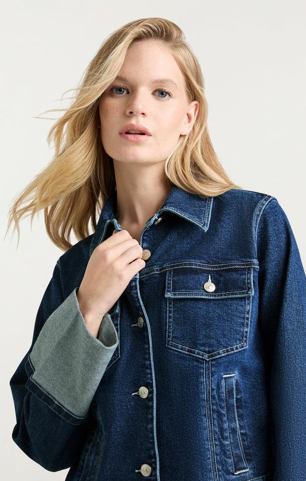 Sept Cinq Isaline Jean Jacket Jacket