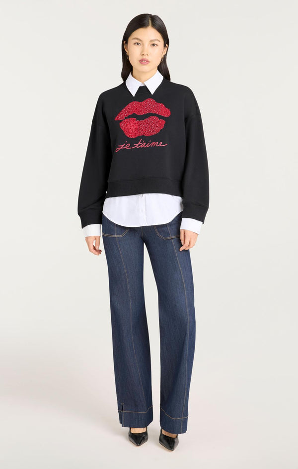 Sept Cinq Je Taime Justina Pullover Knit Top