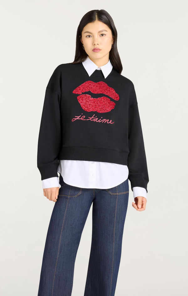 Sept Cinq Je Taime Justina Pullover Knit Top