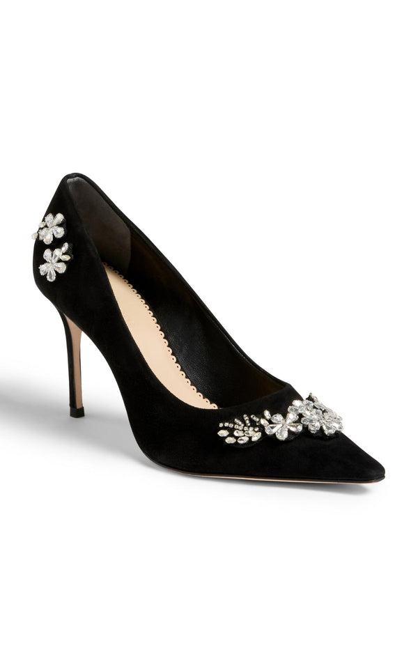 Sept Cinq Jodie Crystal Applique Pump Heel