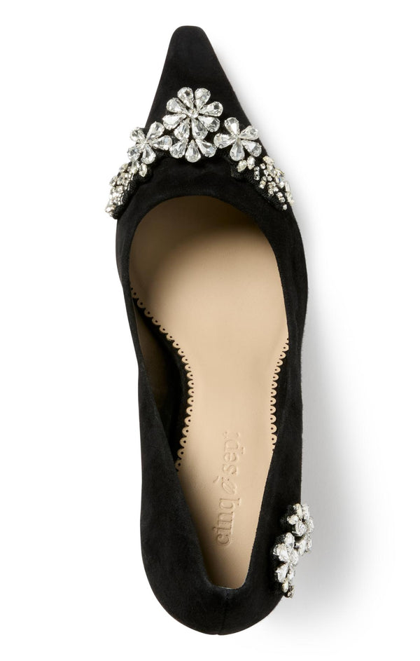 Sept Cinq Jodie Crystal Applique Pump Heel