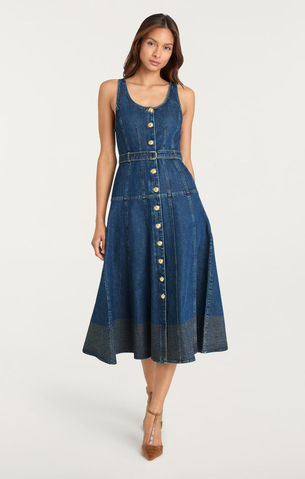 Sept Cinq Kehlani Jean Dress Dress
