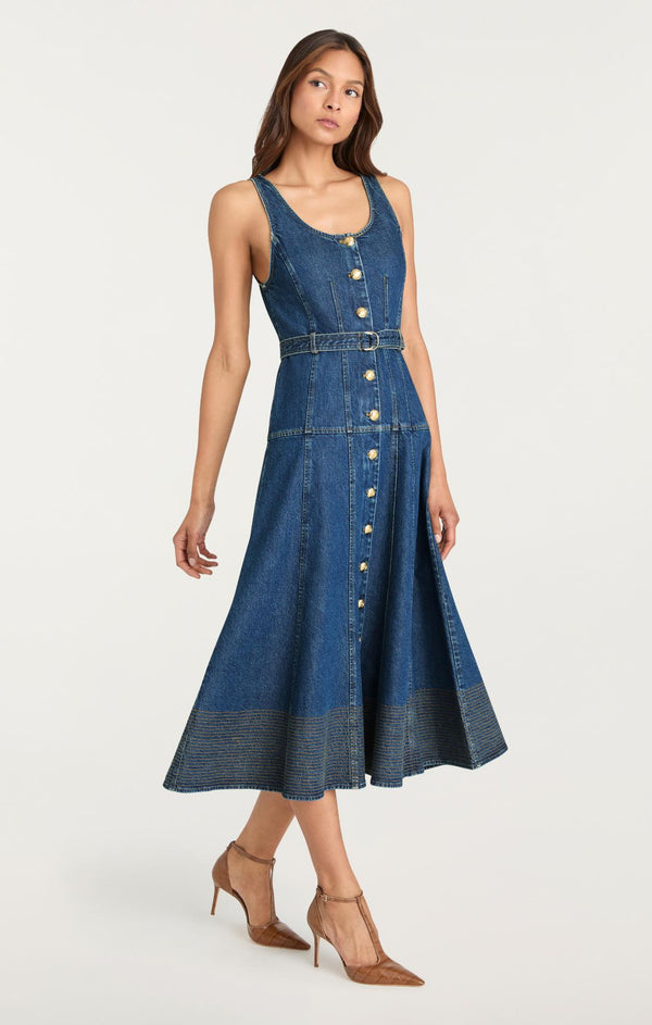 Sept Cinq Kehlani Jean Dress Dress