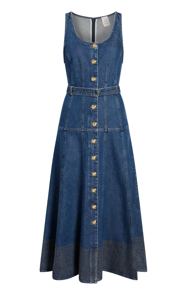 sept cinq Kehlani Jean Dress Dress
