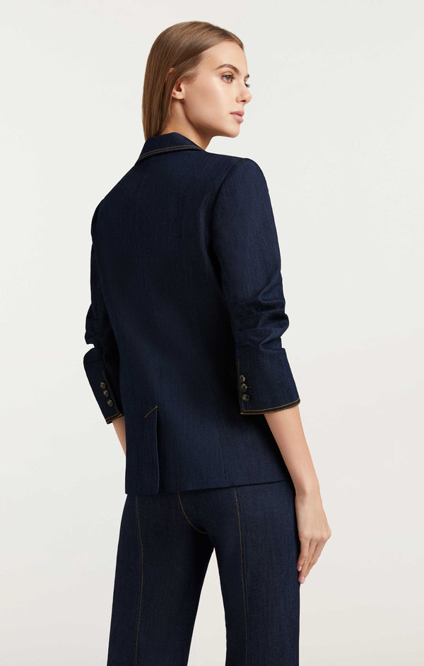 Sept Cinq Khloe Jean Blazer Jackets