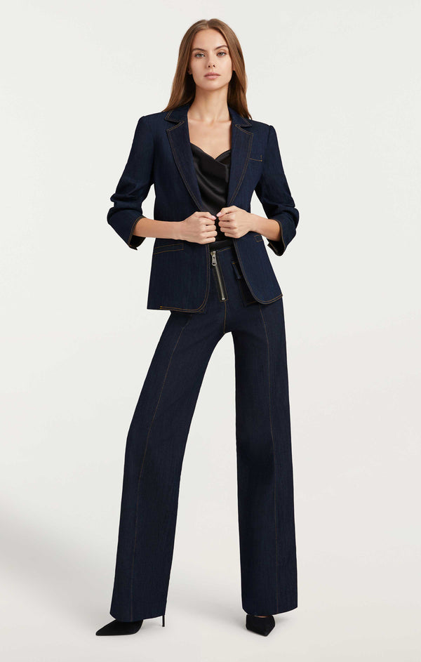 Sept Cinq Khloe Jean Blazer Jackets